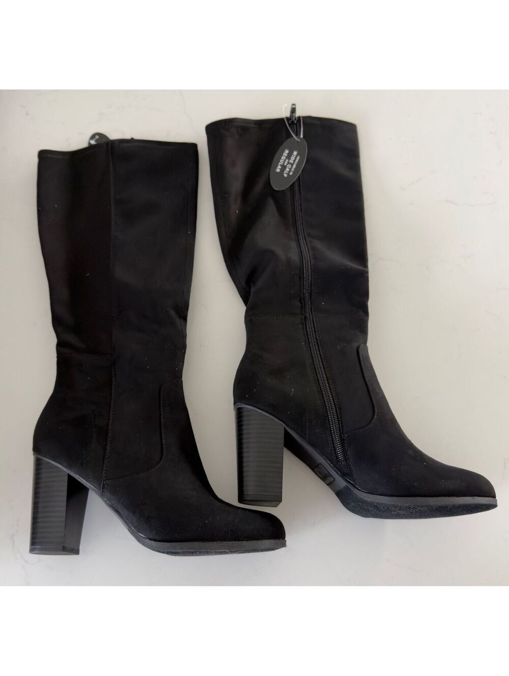 Style & Co Black Addyy Knee High Dress Boots Women Size 8
